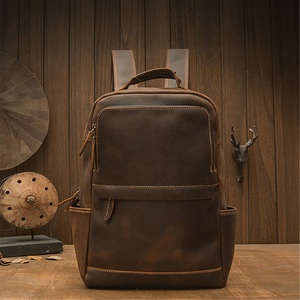 Unisex Casual Travel Leather <b>Backpack</b> Best Quality Lightweight Zipper Closure Durable Reliable OEM FBA Candy Polyester 20-36L - Product Image 1