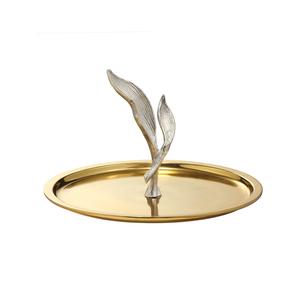 Food Serving aluminium Silver Plated Metal <b>Tray</b> with handle Handmade <b>mirror</b> polished Stylish Decorative Luxury table decor <b>tray</b> - Product Image 5