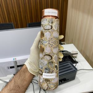 IEI 22 Personnalisable 1 litre pur cuivre émail Drinkware Outdoor Stone Look Eco-Friendly Portable pour une utilisation à domicile et au bureau. En plein air. - Product Image 5