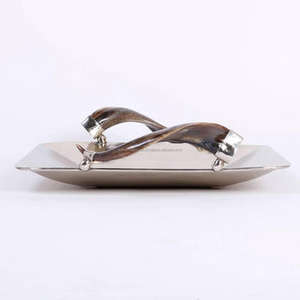 Élégant plateau de service de table pour mariage et restaurant forme et taille personnalisées plateau d'argenterie de bonne qualité pour les événements de mariage - Product Image 3