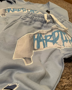 ชุดวอร์มผ้าฝ้าย100% วินเทจสำหรับผู้ชายชุดวอร์ม2ชิ้นกางเกงขาบานเป็นมิตรกับสิ่งแวดล้อม - Product Image 3