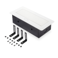 Emuca Multiconnector Atom 5039912 Modèle 225x111mm Mobilier de bureau avec 2 prises Schuko 1 USB A 1 USB C 1 RJ45 1 HDMI Espagne