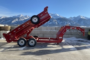 USED Gooseneck Dump Trailer 81.5"x14' -Hydraulic Jack -Aluminum Ramps -<b>Tarp</b> 16k - Product Image 6