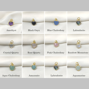 925 Sterling Silver Tiny Aquamarine Heart Briolette Gemstone Pendentif Facettes DIY Galvanisé Fine Jewelry for Charms Pendentifs - Product Image 5