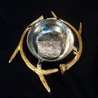 Collection Maison de Luxe – Plateaux de Présentation Personnalisables en Aluminium Moulé Jetable, Motif Grenade, pour Popcorn et Fruits