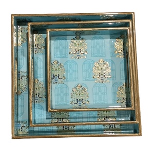 Plateaux de service multifonctionnels king Eco Friendly Plateaux de service décoratifs et design pour les fêtes Plateau de service coûteux - Product Image 4