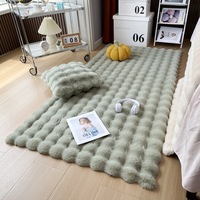 Alfombra Moderna de Pelo Sintético Tipo Burbuja, Personalizada, Antideslizante, Apta para Mascotas, para Dormitorio, Habitación Infantil, Decoración, Pasillo