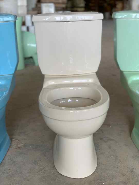 S-trap and P-trap Floor Mounted Cyclone Flushing Method Ceramic Two Piece Water Closet Toilet
