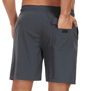 Pantalones cortos de playa informales ecológicos de secado rápido para hombre, cómodos, elásticos, con botones y cintura media, transpirables y ligeros - Product Image 3