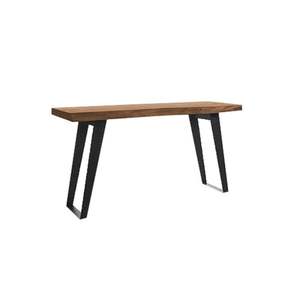 Mesa de consola industrial minimalista moderna, madera de teca y forma rectangular de hierro para el hogar, comedores, hoteles, parques. ¡Gran venta! - Product Image 5