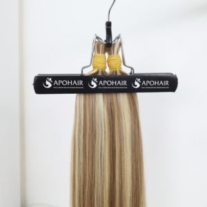 Calidad de lujo superior 100% Remy Extensiones de cabello humano superior Piano a granel Color mezclado #6,2 + #60 Cabello virgen 22 pulgadas - Product Image 2