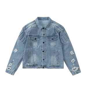Custom Casual Denim <b>Jacket</b> Factory Wholesale Women Big and Tall Big & Tall <b>Trucker</b> <b>Jacket</b> Ladies <b>Jacket</b> Jeans 100% Cotton Shell - Product Image 1