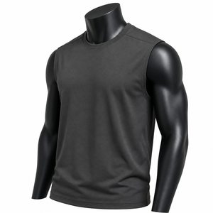 Camiseta Deportiva Personalizada sin Mangas para Hombre, Ajustada, Transpirable, para Gimnasio, Venta al Por Mayor OEM - Product Image 6