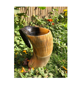 Natural Horn <b>Mug</b> Luxury Medieval Design with black and orange colour this natural colour must design - Product Image 3