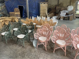 Sillas de ratán de pétalos de flor de cerezo multicolor para bebé hechas a mano de mesa y sillas de ratán de alta calidad para niños - Product Image 6