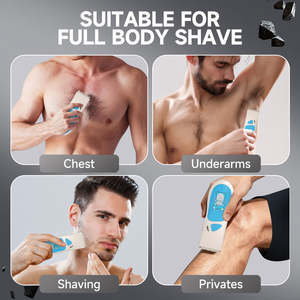 Kit de Recortadora de Pelo y Cuerpo Recargable por USB 2026, Cuchillas de Acero Inoxidable y Cerámica Ajustables para Afeitadora y Uso Profesional, para Autocaravanas - Product Image 2