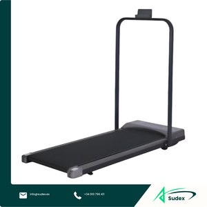 Tapis roulant électrique Sudex CR-A1F, vitesse réglable, inclinaison manuelle, machine de course à domicile, écran LED, entraîneur de fitness cardio, utilisation en salle de sport - Product Image 1