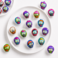 Bonbons Gélifiés en Gros en Forme de Zombie, Remplis de Jus, Personnalisables, Halal, Doux, Fruités, en Pot, Snacks en Vrac, Directement de l'Usine
