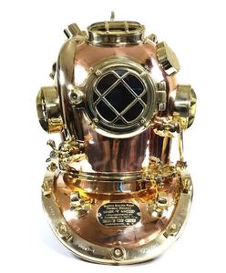 Casco DE BUCEO US Navy Mark Copper & Brass Polish Casco DE BUCEO náutico Casco DE BUCEO Decoración única para el hogar - Product Image 4