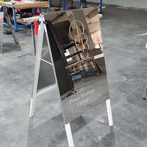 Custom <b>Printed</b> Foldable Pavement Signs Stand Outdoor a <b>Frame</b> Sidewalk Sign for Cafe Shop Boutique - Product Image 1