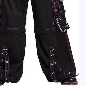 Men's Gothic Black Cotton Pink <b>Mesh</b> Baggy Goth Jeans Punk <b>Skirt</b> Pant Trouser Convertible 2026 - Product Image 4