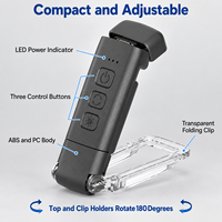 Lampe de lecture LED rechargeable par USB avec batterie 500 mAh, 3 modes d'éclairage, 5 niveaux de luminosité et fonction de mémoire de mode