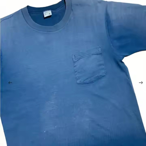 T-shirts à épaules tombantes délavés à l'acide T-shirts pour hommes délavés au soleil avec logo personnalisé pour la vente en gros OEM prix bon marché personnalisation - Product Image 6