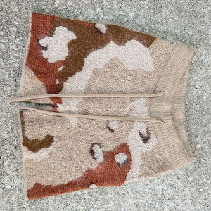 Pantalones cortos de punto de mohair de secado rápido para hombre, diseño único, cintura elástica de hilo suave de primera calidad, ajuste relajado, aspecto moderno para todos los días - Product Image 2