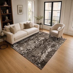 RUGS DEPOT LXDP-0664 Wholesale Terracotta Gold Minimalist Designer Digital Printed Machine Washable Chenille Area Rug Non <b>Slip</b> - Product Image 2