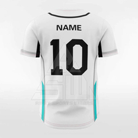 Jersey Baseball Pria Custom Nama Nomor Lengan Pendek Kancing Depan Bernapas Cetak Digital 100% Poliester Cepat Kering Semua