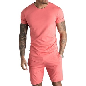 T-shirt homme grande taille cinq quarts pantalon extérieur coton respirant vacances Couple deux pièces ensemble lâche mode plus plus - Product Image 1