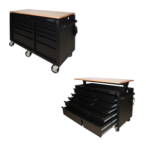 Gabinete de almacenamiento de herramientas de metal de 10 cajones de 142cm Taller sin plomo personalizable para garaje mecánico e industria Soporte OEM - Product Image 1