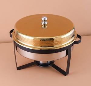 Cazuela de tamaño personalizado, olla caliente de Metal, plato de frotamiento elegante, calentador de comida, olla caliente para Buffet para fiestas, hoteles, uso de villas - Product Image 1