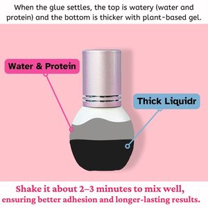 Agarre firme, resistente al agua, Unión de un segundo, el mejor pegamento para extensión de pestañas, PLA, un segundo, pegamento para extensión de pestañas (5ML) de secado rápido - Product Image 4