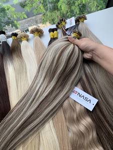 Precio al por mayor Extensiones de cabello de punta plana color piano 100% Cabello virgen vietnamita de alta calidad - Product Image 2