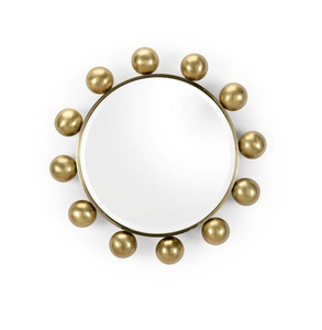 Miroir mural décoratif artisanal élégant en métal, unique, moderne, design antique, personnalisé, en fer, finition dorée - Product Image 5