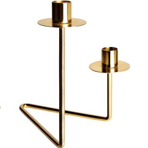 Metal Candle Holder Candle Stand for Lighting and Home Decoration <b>Set</b> Stylish Antique Finish Decorative Candle Jar Holder - Product Image 5