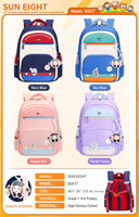 SUN EIGHT Sac à dos d'école primaire mignon de dessin animé pour garçons et filles, sac à livres léger pour enfants, modèle 90517