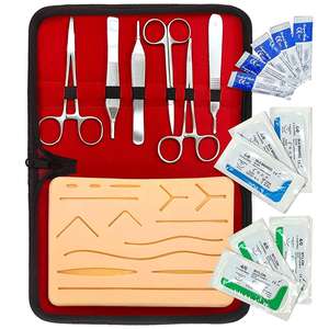 Wholesale Suture <b>Practice</b> Set with Blades Medical Students Silicon <b>Practice</b> <b>Pad</b> Surgical Instrument Kit Medical Instrument - Product Image 1