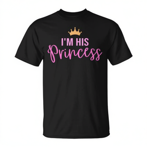 T-shirt Promozionale 'I'm His Princess in Pink' - Product Image 3