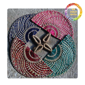 Abanico de mano de algas marinas | Artículo hecho a mano para decoración y regalo | Origen de Vietnam - Product Image 2