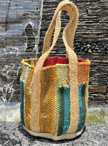 Sac fourre-tout en jute tressé style bohème, ouvert, avec bandoulière croisée, pour femme, idéal pour l'été, la plage, les voyages, écologique, usage quotidien - Product Image 5
