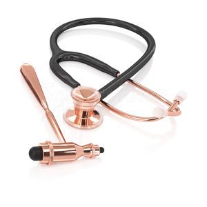 Marteau réflexe Tromner avec pointe pointue en or rose pour un examen neurologique précis et des tests réflexes - Product Image 5