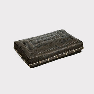 Paniers de rangement en bambou avec couvercle tissé pour le stockage de collations et de cadeaux Conteneurs de bureau faits à la main au Vietnam - Product Image 3