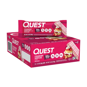 Barras de Proteína Quest Nutrition Sabor Pastel de Fresa (Paquete de 12) - Product Image 1