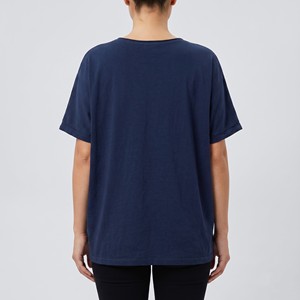 T-shirt a maniche corte ampia con stampa floreale sulle maniche, 100% cotone - Product Image 2