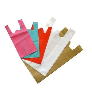 Venta al por mayor de bolsas de plástico reciclado impresas personalizadas con asa para camisetas bolsas de supermercado para llevar chaleco bolsas de compras - Product Image 3