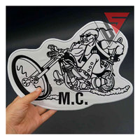 Écussons de motard MONGOLS NOMAD MC, lot de 11 pièces, en toile écologique à coudre, personnalisables, brodés, réfléchissants, motifs Cœur et Fleur