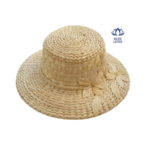 หมวกทรงถังเดินทางผักตบชวา - Product Image 1
