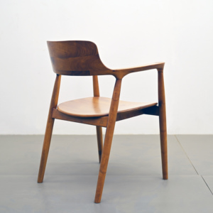 Silla nórdica antigua de madera de teca Hiroshima, diseño moderno y contemporáneo para restaurante y comedor para sala de estar - Product Image 2
